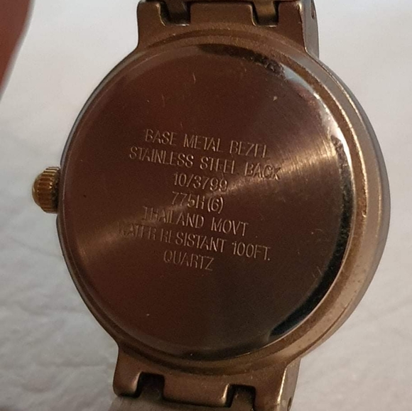 Anne Klein Women's Silver/Goldtone Date Watch Gift - Picture 3 of 3